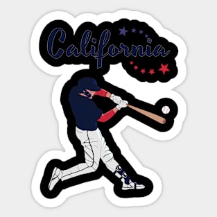 California Baseball Sticker